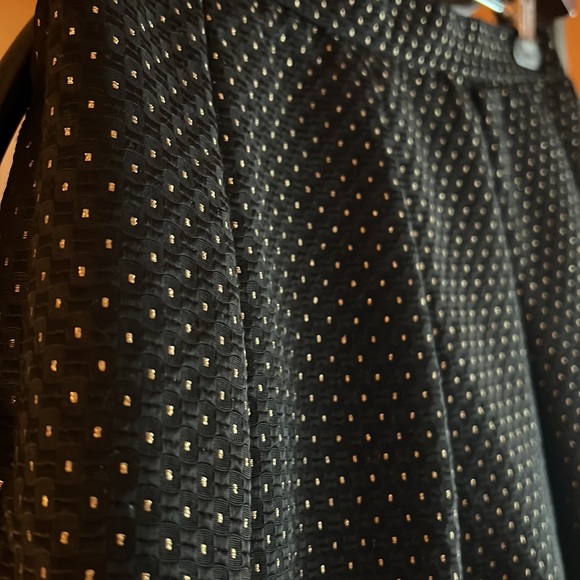 AQUA Black & Gold A-Line Skirt - Picture 3 of 9